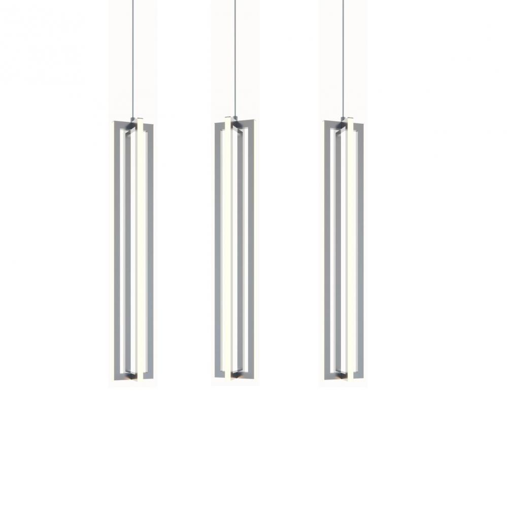 Cass 36'' 3 Light Small Linear Pendant - SN