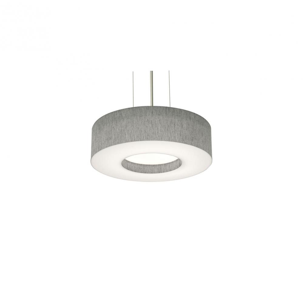 Montclair 12'' Med Base Pendant - BK w/ GY