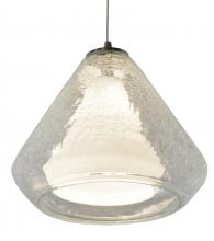 AFX Lighting, Inc. AGP500L30D2SNCC - Armitage LED Pendant - 3000K - 120-277V - Satin Nickel - Clear Crackle