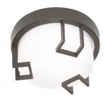 AFX Lighting, Inc. BMF0816LAJD2BZ - Beaumont - LED 8'' Flush Mount - Textured Bronze Finish - White Metal/Acrylic Shade