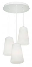 AFX Lighting, Inc. ISLP11WHRND3 - Isla 3 Light Round Pendant,120V,White