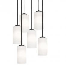 AFX Lighting, Inc. LEOP04MBBKRND6 - Leo 24'' 6 Light Round Pendant - BK