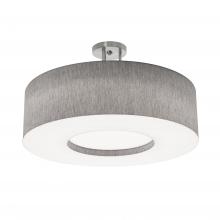 AFX Lighting, Inc. MCF2432MB-GYSF - Montclair 24'' Med Base Semi-Flush,SN,GY