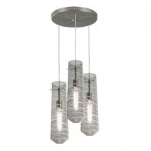 AFX Lighting, Inc. SPP05MBSNSMRND3 - Spun 3 Light Round Pendant