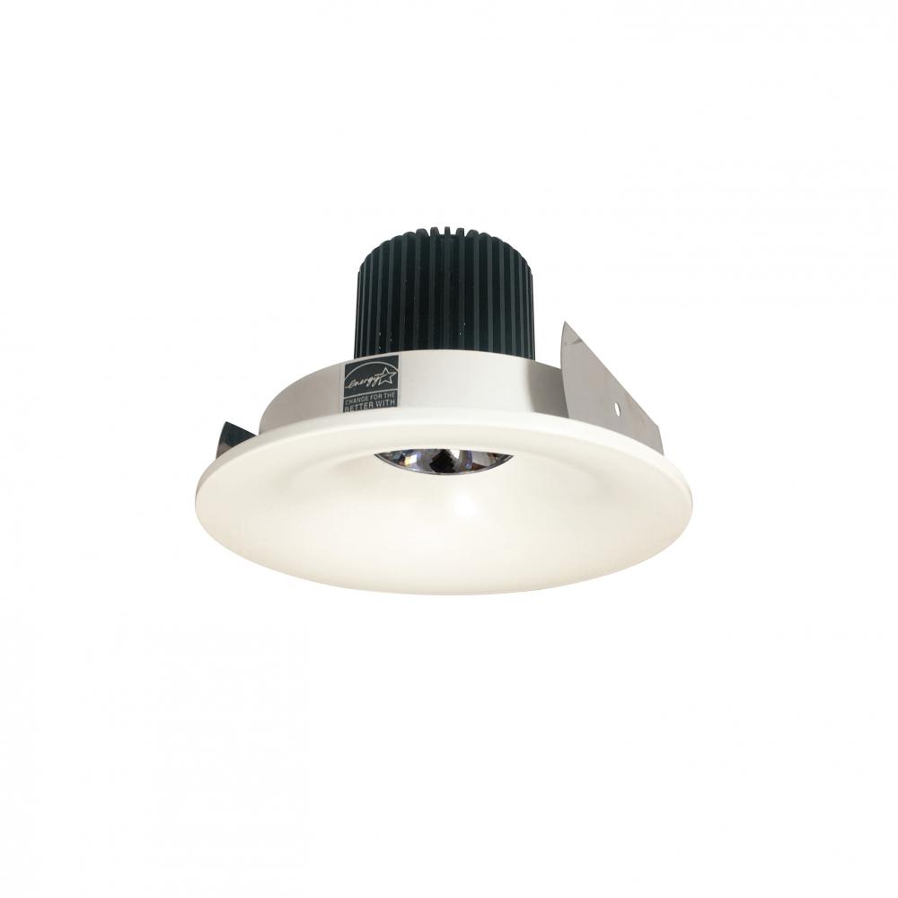 4" Iolite LED Round Bullnose, 10-Degree Optic, 800lm / 12W, 4000K, White Finish