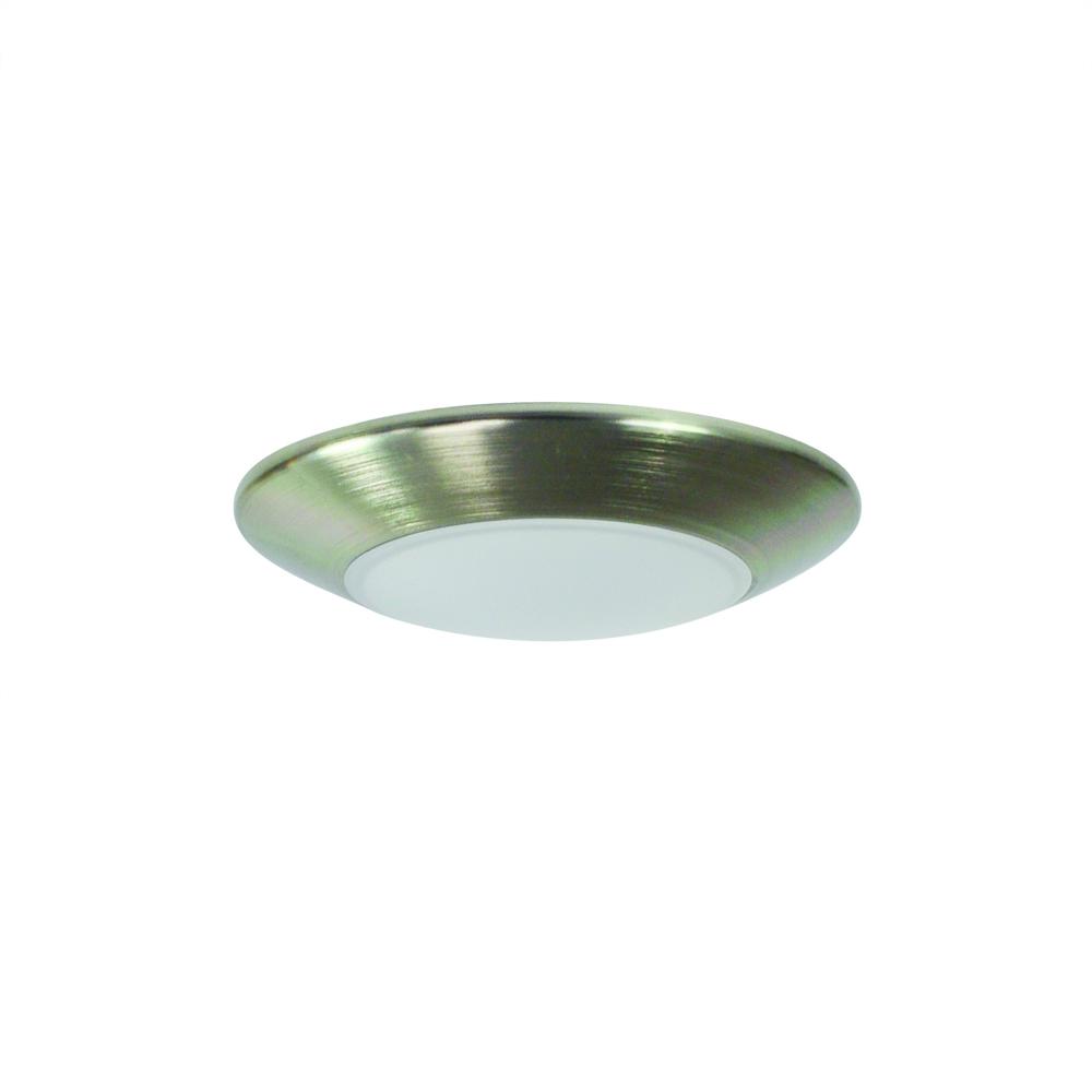 4" AC Opal LED Surface Mount, 700lm / 10.5W, 2700K, Natural Metal finish