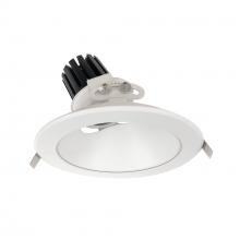 Nora NC3-89L135NMPW - 8" Sapphire III Round Adjustable Reflector, 900lm, 3500K, Narrow Flood Optic, Matte Powder White