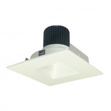 Nora NIO-4SNDSQ50XWW - 4" Iolite LED Square Reflector with Square Aperture, 800lm / 14W, 5000K, White Reflector / White