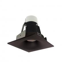 Nora NIR-4SNB50XBZ - 4" Iolite LED Square Bullnose Retrofit, 800lm / 14W, 5000K, Bronze Finish