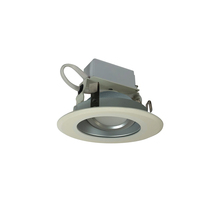 Nora NLCBC-46930XHZWLE4EM - 4" Cobalt Adjustable LED Retrofit, 1000lm / 12W, 3000K, Haze Reflector / White Flange, 120V-277V