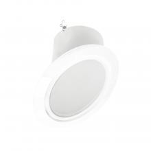 Nora NTM-616/45W - 6" Super Sloped Reflector Trim, White Reflector / White Flange