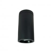 Nora NYLD2-6S075130BBB - 6" Cobalt Surface Mount Cylinder, Black, 750L, 3000K, Black Reflector, 120V Triac/ELV Dimming