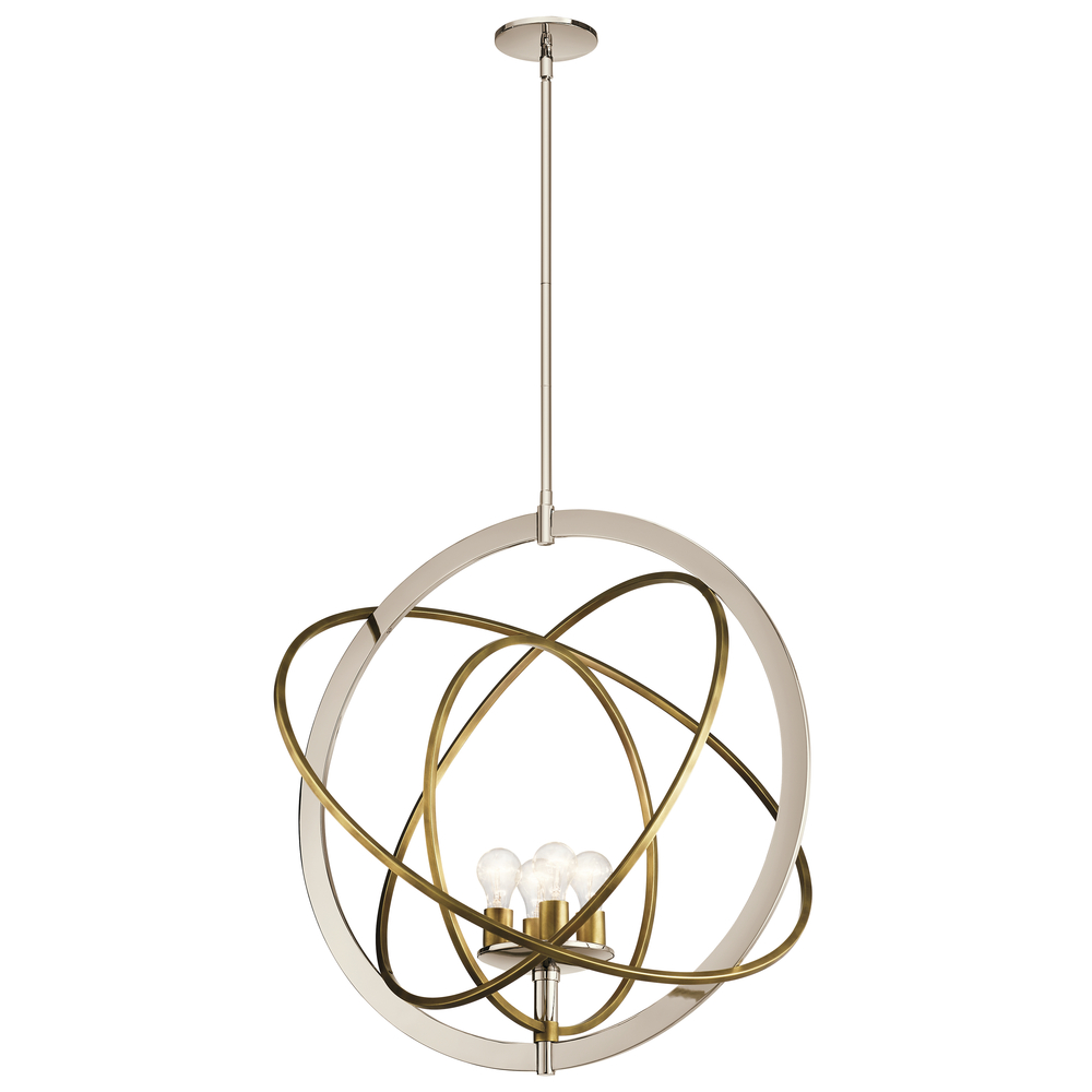 Ibis 4 Light Large Pendant Polished Nickel