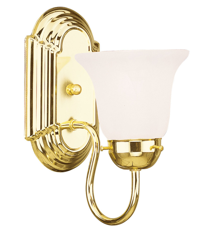 1 Light Polished Brass Bath Light