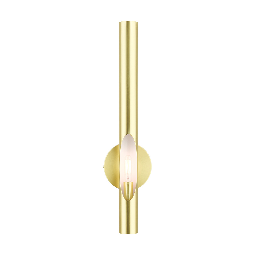 1 Lt Satin Brass  ADA Single Sconce