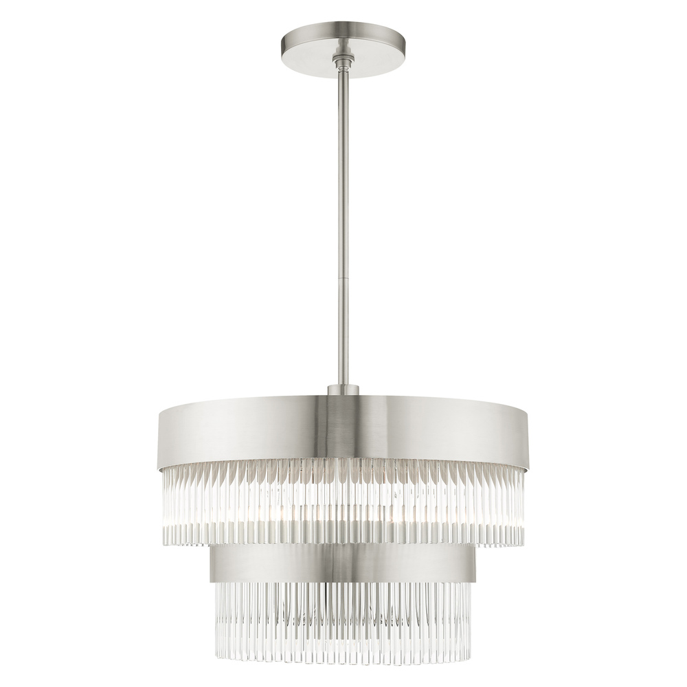 5 Lt Brushed Nickel Chandelier