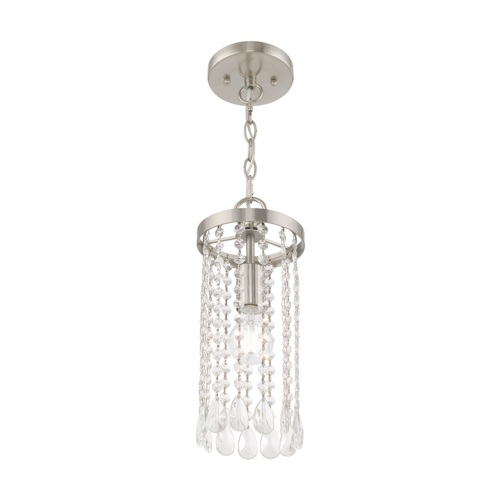 1 Lt Brushed Nickel Mini Pendant