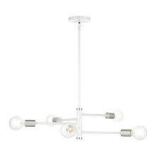 Livex Lighting 45865-03 - 5 Lt White Chandelier