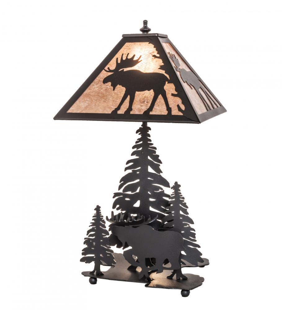 21" High Moose on the Loose Table Lamp