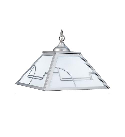 16" Square Revival Deco Pendant