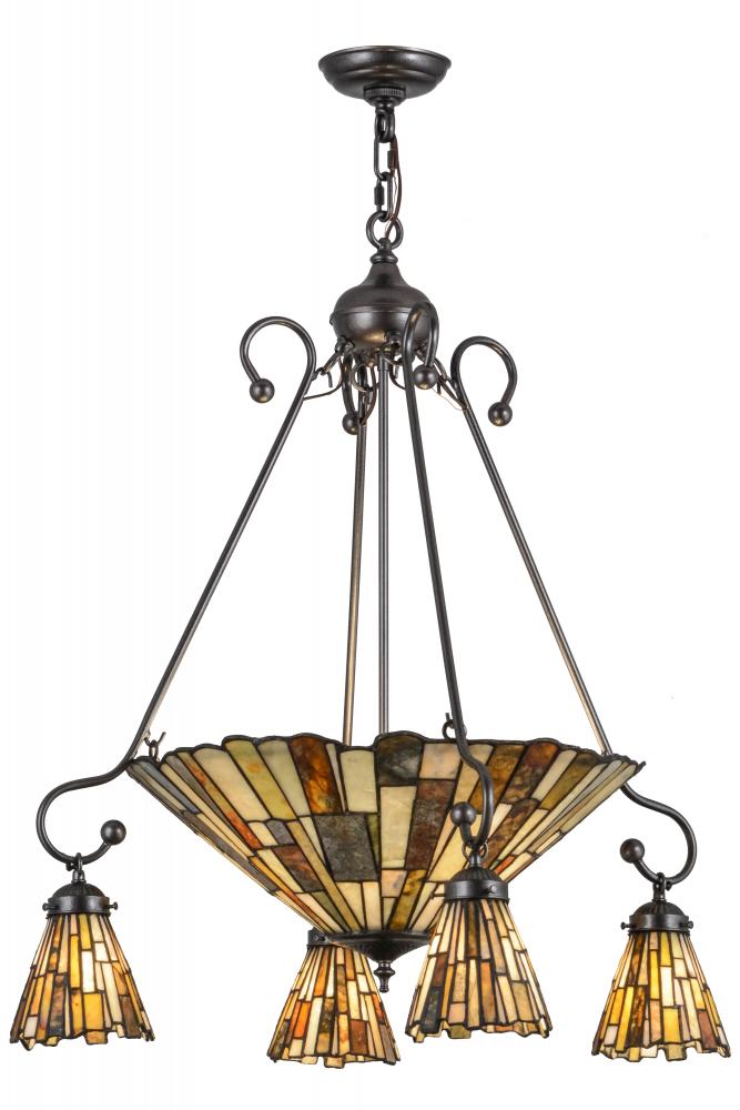 30"W Delta Jadestone 5 LT Chandelier