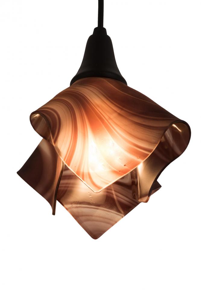 10" Wide Handkerchief Chambord Swirl Pendant