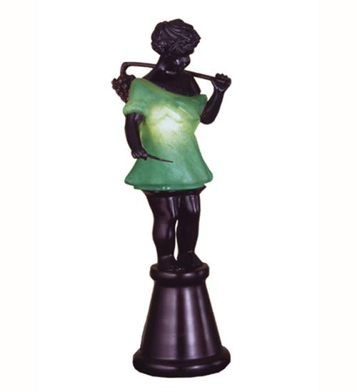 15.5"H Silhouette Bacchus Boy Accent Lamp