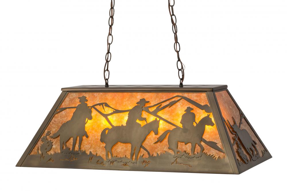 33"L Rustlers Oblong Pendant