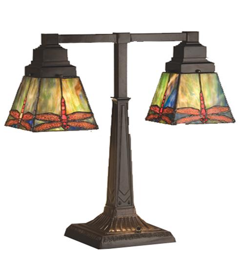 19.5"H Prairie Dragonfly 2 Arm Desk Lamp