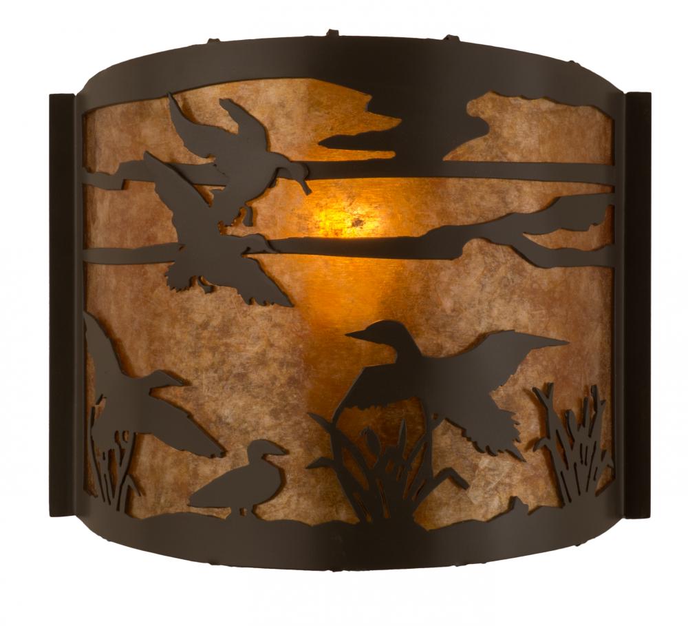 12"W Ducks in Flight Wall Sconce