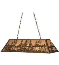 Meyda Blue 13254 - 48" Long Tall Pines Oblong Pendant