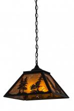 Meyda Blue 133566 - 16" Square Tall Pines Pendant