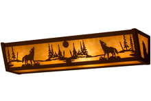 Meyda Blue 14266 - 24" Wide Wolf on the Loose Vanity Light