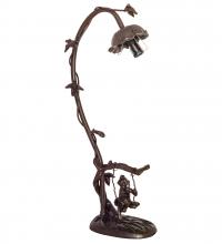 Meyda Blue 14681 - 16" High Cherub On Swing Accent Lamp