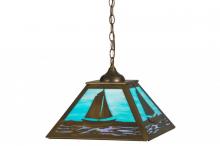 Meyda Blue 150186 - 16" Square Sailboat Pendant