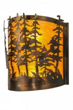 Meyda Blue 150243 - 12"W Tall Pines Wall Sconce