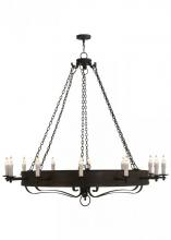 Meyda Blue 153399 - 72"W Parnella 12 LT Chandelier