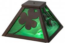 Meyda Blue 154094 - 8"Sq Shamrock Shade