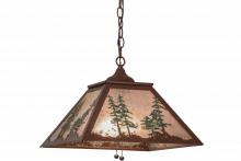 Meyda Blue 154496 - 16" Square Tall Pines Pendant