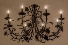 Meyda Blue 161106 - 42" Wide Pinecone 8 Light Chandelier