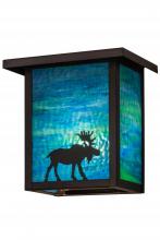 Meyda Blue 163102 - 8"W Hyde Park Moose Wall Sconce