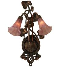 Meyda Blue 16787 - 11"W Lavender Pond Lily 2 Lt Wall Sconce