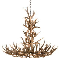 Meyda Blue 200432 - 52" Wide Antlers Mule Deer 12 Light Chandelier