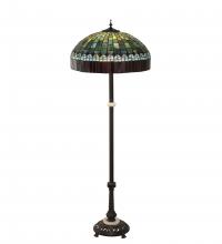 Meyda Blue 229127 - 62" High Tiffany Candice Floor Lamp