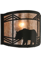 Meyda Blue 22937 - 11.5"W Lone Bear Wall Sconce