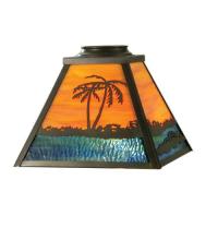 Meyda Blue 30602 - 12"Sq Alligator Shade