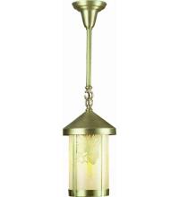 Meyda Blue 38000 - ROUND LANTERN/ROD HANGER/2 PINE CONES