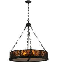 Meyda Blue 50117 - 48"W Mountain Pine Inverted Pendant