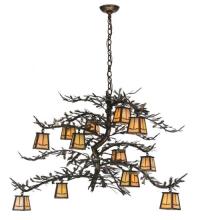 Meyda Blue 50914 - 48" Wide Pine Branch Valley View 12 LT Chandelier