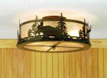 Meyda Blue 51095 - 18"W Moose at Dusk Flushmount